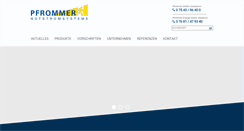 Desktop Screenshot of pfrommergmbh.de